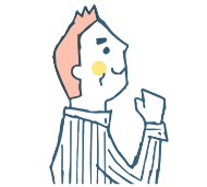 気合を入れている男性